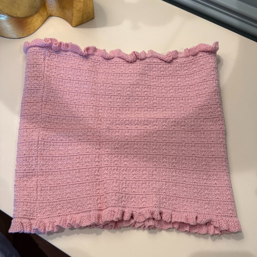 Zara tube top Pink Knit Light Pink Small